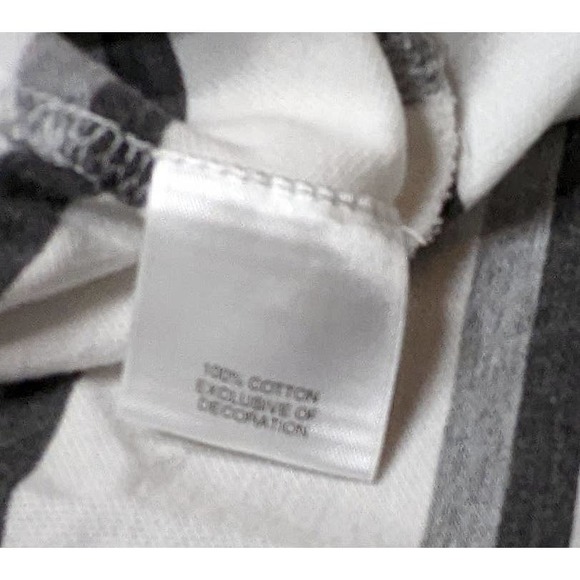 Cremieux Classics Polo Shirt Men's Size XL White with Black and Grey Stripes EUC - Picture 7 of 9